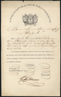 ARGENTINA: Year 1867, Document Signed By GERVASIO DE POSADAS, About An Urgent Official Document That Would Be Sent By - Ohne Zuordnung
