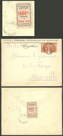 ARGENTINA: Cover Sent From Buenos Aires To Marseille On 29/SE/1908 By Steamer Magellan, Franked With 60c. (pair 30c. S - Vignettes De Fantaisie