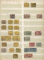 WESTERN AUSTRALIA: Accumulation In Stock Page With A Large Number Of Old Stamps, Surely The Expert Will Fine Interest - Usati