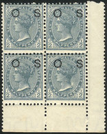 NEW SOUTH WALES: Sc.O38b, MNH Block Of 4, Very Fresh, Excellent Quality (rare!) - Nuevos