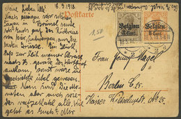 BELGIUM: German Occupation: Postal Card Sent From Anvers To Berlin On 18/MAY/1918 - Otros & Sin Clasificación