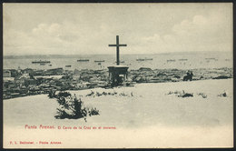CHILE: PUNTA ARENAS: Cerro De La Cruz In The Winter, Ed. PL Ballester, Circa 1905, VF Quality! - Chili