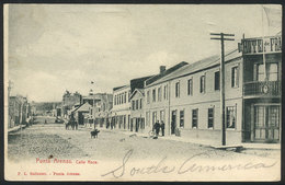 CHILE: PUNTA ARENAS: Roca Street (view Of HOTEL DE FRANCIA In One Corner), Ed. PL Ballester, Circa 1905, Minor Defec - Chile