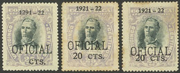 COSTA RICA: Sc.O62, With Variety "20" OMITTED + Normal Example For Comparison + With Overprints Lightly Overlapping - Costa Rica