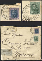 ERITREA: Registered Airmail Cover Sent From Asmara To Torino On 8/JA/1936, Franked With 3.75L. (Sc.156 + 157), Th - Eritrea