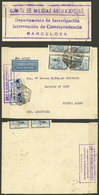 SPAIN: 29/AU/1936 Barcelona - Buenos Aires, Airmail Cover Franked With 8.80Pts., And Anti-Fascist CENSOR Mark, - Otros & Sin Clasificación