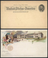 UNITED STATES: Official Postal Card Of The World's Columbian Exposition (view Woman's Building And Mrs. Potter Palme - Altri & Non Classificati