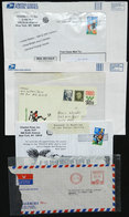 UNITED STATES: DAMAGED MAIL: 4 Covers, Etc. Used In USA (3) And 1 From India, All Damaged During Postal Handling, And D - Poststempel