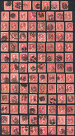 UNITED STATES: Over 100 Used Stamps Of 2c., Almost All With Attractive Mute Cancels! - Sonstige & Ohne Zuordnung