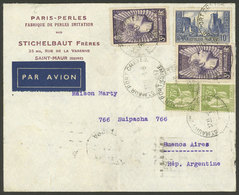 FRANCE: 3/MAY/1937 Saint-Maur - Buenos Aires, Airmail Cover With Nice 17.50Fr. Franking, Minor Faults, Very Attr - Autres & Non Classés