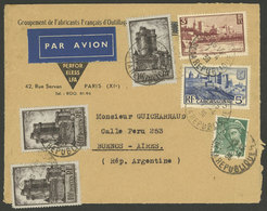 FRANCE: 7/AP/1939 Paris - Buenos Aires, Airmail Cover Franked With 38.25Fr., VF Quality! - Autres & Non Classés