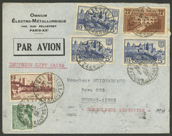 FRANCE: 9/MAY/1939 Paris - Buenos Aires, Airmail Cover Franked With 38.25Fr., VF Quality! - Otros & Sin Clasificación