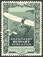 FRANCE: Crossing Of The English Channel, 21/MAY/1910, VF! - Viñetas De Fantasía