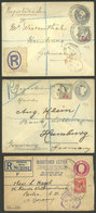 GREAT BRITAIN: 3 Registered Covers Sent To Germany Between 1894 And 1927, Very Nice! - Otros & Sin Clasificación