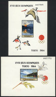 GUINEA: Olympic Games Tokyo 1964, 2 Imperforate Souvenir Sheets, MNH, Fine To Excellent Quality! - Guinea (1958-...)