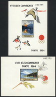 GUINEA: Olympic Games Tokyo 1964, 2 Imperforate Souvenir Sheets, MNH, Fine To Excellent Quality! - Guinee (1958-...)