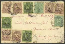 FRENCH GUINEA: RARE DESTINATION: Cover Posted From Conakry To Buenos Aires (Argentina) On 19/JUL/1911 Franked With 25Fr - Sonstige & Ohne Zuordnung