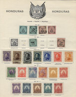 HONDURAS: Old Collection On Pages, Including Several Stamps Of High Catalog Value, Very Interesting, Low Sta - Honduras