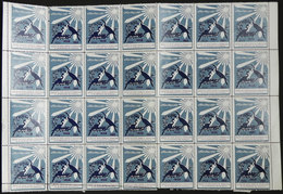 IRAN: FIGHT AGAINST TUBERCULOSIS: 1966 Issue, Large Block Of 28 Cinderellas, MNH, 2 Or 3 With Defects, Excellent - Etichette Di Fantasia