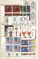 ISRAEL: Large Stock Of Modern And Very Thematic Stamps, Most In Blocks Of 4 And With Complete Tabs, All MN - Sonstige & Ohne Zuordnung