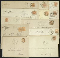 ITALY: 12 Covers And Entire Letters Used Between 1882 And 1901, Fine To VF Quality! - Sin Clasificación