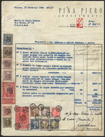 ITALY: Very Nice Revenue Stamps (including High Values) On A Document Of The Year 1940! - Non Classificati