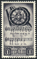 ITALY - POLISH CORPS: Sassone 27, Topic Music, MNH, Excellent Quality, Catalog Value Euros 170. - Ohne Zuordnung