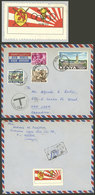 KENYA: Airmail Cover Sent From Miwani To Argentina On 12/OC/1964 With Handsome Multicolor Postage, With Due Mar - Kenya (1963-...)
