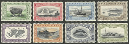 FALKLAND I.: Sc.65/72, 1933 Centenary Of The British Occupation, The Set Up To 1S., Mint, VF Quality! - Islas Malvinas