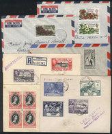 FALKLAND I.: 7 Interesting Covers Of The Years 1941 To 1971, VF Quality! - Islas Malvinas