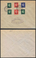 BRITISH MOROCCO: Cover Franked With 6 Overprinted Stamps, Postmarked "BRITISH POST OFFICE - TANGIER - 11/JU/1937", VF Qu - Morocco Agencies / Tangier (...-1958)