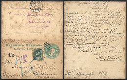 MEXICO: Lettercard Sent To Germany On 11/MAY/1907, With Manuscript Inscription On Back: It Was Found And Deliver - Mexiko