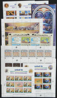 UNITED NATIONS: Lot Of Modern Stamps In Complete Sheets, Very Thematic. The Face Value Is 155+ Swiss Francs + 1257 - Colecciones & Series