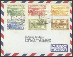 NEW HEBRIDES: 7/JUN/1963 Port Vila - Argentina, Airmail Cover With Colorful Postage Of 6 Different Stamps, Rare Destin - Otros & Sin Clasificación