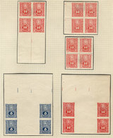 PARAGUAY: Sc.191/200, 1910/21 Complete Set Of 10 Values, Specialized Study On 5 Pages Of An Old Collection, It Inc - Paraguay