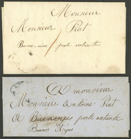 PARAGUAY: 2 Entire Letters With Long And Interesting Texts In French, Sent To "Poste Restante" In Buenos Aires On - Paraguay