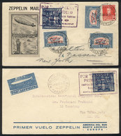 PARAGUAY: MAY 1930 Asunción - New York: 2 Covers Flown By Zeppelin, One With Paraguayan Postage And The Other One - Paraguay