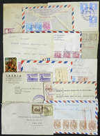 PARAGUAY: 12 Used Covers, There Are Interesting Postages And Cancels! - Paraguay