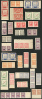 PARAGUAY: VARIETIES: 28 Pairs (or Strips) Partially Or Completely IMPERFORATE, Many Very Thematic, Almost Al - Paraguay