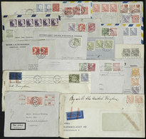 SWEDEN: 18 Covers Sent To Argentina, Almost All Between 1945 And 1946, Some CENSORED, There Are Interesting Post - Other & Unclassified