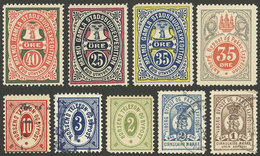 SWEDEN: 9 Cinderellas Of Private Posts, Used Or Mint Without Gum, Fine To VF Quality! - Fantasie Vignetten
