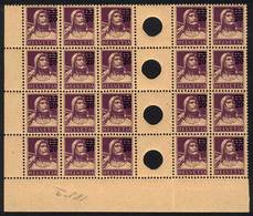 SWITZERLAND: Sc.197, Sheet Corner Block Of 20 With 4 Gutters, Mint Never Hinged, Superb! - Altri & Non Classificati