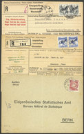 SWITZERLAND: 3 Covers Used Between 1937 And 1943, Varied Postages! - Sonstige & Ohne Zuordnung