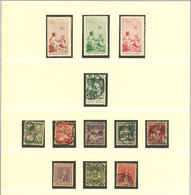 SWITZERLAND: Pro-Juventute: Collection On Pages Of Used Or Mint Stamps (they Can Be Without Gum), Some With Def - Altri & Non Classificati