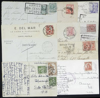 POSTAL HISTORY: 10 Cards Used In Varied Periods And Countries, Several Of VF Quality And Very Interesting! - Other & Unclassified