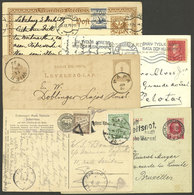 POSTAL HISTORY: 5 Cards Used In Varied Countries, VF General Quality! - Sonstige & Ohne Zuordnung