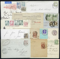 POSTAL HISTORY: 12 Covers, Postal Stationeries, Etc. Of Varied Countries And Periods, Interesting Group! - Sonstige & Ohne Zuordnung