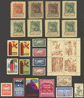 WORLDWIDE: Lot Of Old Cinderellas, Some Rare, Very Thematic, Most Of Fine To VF Quality! - Vignettes De Fantaisie