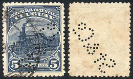 URUGUAY: Sc.114, With Interesting "St. & Co" Perfin, VF Quality!" - Uruguay
