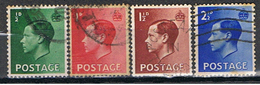 (GB 276) GREAT BRITAIN //  YVERT 205, 206, 207, 208 // 1936 - Gebruikt